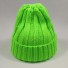 Dzianinowa czapka neonowa zielony