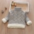 Dzianinowy sweter dziecięcy L593 szary