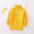 Dzianinowy sweter dziecięcy L593 żółty