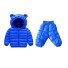 Dziecięca kurtka zimowa i spodnie L1704 niebieski