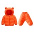 Dziecięca kurtka zimowa i spodnie L1704 pomarańczowy