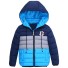 Dziecięca pikowana kurtka zimowa J1865 niebieski