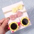 Dziecięce okulary przeciwsłoneczne w kształcie kwiatka z kokardką 5