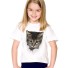 Dziewczęca koszulka 3D z kotem J605 F