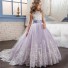 Dziewczęca sukienka balowa N127 jasny fiolet