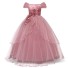Dziewczęca sukienka balowa N149 różowy