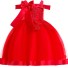 Dziewczęca sukienka balowa N161 czerwony