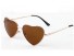 Dziewczęce okulary przeciwsłoneczne w kształcie serca J2895 brązowy