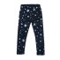 Dziewczęce spodnie dresowe w gwiazdki J2899 ciemnoniebieski