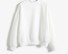 Egyszínű női pulóver fehér