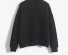 Egyszínű női pulóver fekete