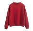 Egyszínű női pulóver piros