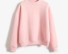 Egyszínű női pulóver rózsaszín