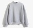 Einfarbiges Damen-Sweatshirt grau