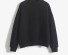 Einfarbiges Damen-Sweatshirt schwarz