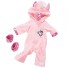 Einhorn-Overall für eine Puppe rosa