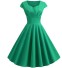 Elegancka damska sukienka retro zielony