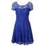 Elegancka sukienka damska niebieski