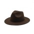 Elegancki kapelusz brązowy