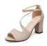 Eleganckie damskie sandały A620 kremowy