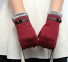 Eleganckie damskie zimowe rękawiczki czerwony