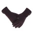 Eleganckie rękawiczki damskie kaszmirowe J810 ciemny brąz