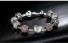 Elegáns női karkötő gyöngyökkel J2513 rózsaszín