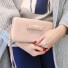 Elegáns női pénztárca masnival J3041 rózsaszín