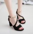 Elegante Damensandalen A620 schwarz