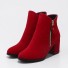 Elegante Damenstiefelette J897 rot