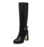 Elegante Stiefel mit Stiletto-Absatz J1919 schwarz