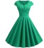 Elegantes Damen-Retro-Kleid grün