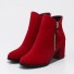 Elegantné dámske členkové topánky J897 červená
