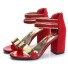 Elegantné dámske sandále Claire červená