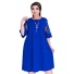 Elegantné šaty v nadmerných veľkostiach modrá