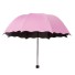 Elegantní deštník J1918 světle růžová