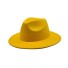 Elegantný klobúk žltá