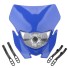 Első maszk lámpával N70 motorkerékpárhoz kék