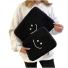Etui na MacBooka i iPada z uśmiechniętą buźką 9,7–11 cali 29 x 22 cm V182 czarny