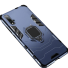 Etui ochronne na Huawei Y6 2019 z metalowym pierścieniem ciemnoniebieski