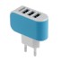 EU-Ladeadapter 3 Ports blau