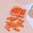 Farbige Clips für kleine Hunde 50 Stk orange