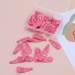 Farbige Clips für kleine Hunde 50 Stk rosa