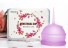 Farbige Menstruationstasse mit Box J3312 lila