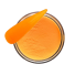 Farebný akrylový púder na nechty Akrylový prášok na nechty Neónové farby 28 g svetlo oranžová