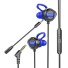 Fejhallgató mikrofonnal K2076 kék