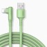 Ferde kábel az Apple Lightning-hoz az USB K579-hez zöld