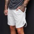 Férfi fitness rövidnadrág J2114 fehér