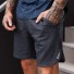 Férfi fitness rövidnadrág J2114 sötét szürke