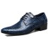 Férfi kígyóbőr stílusú cipő J1510 kék